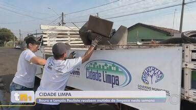 TEM Notícias 1ª Edição Bauru Marília Cidade Limpa Bauru e Lençóis