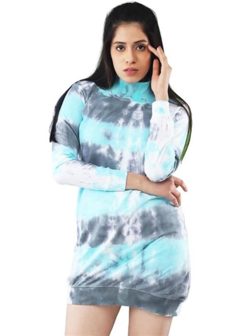 Buy Lappen Fashion Women Black Blue Pure Cotton T Shirt Dress Xxl