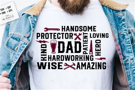 Dad Word Art Svg Dad Tools Word Art Svg Father's Day - Etsy