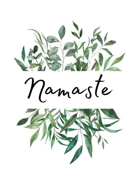 Namaste Poster Namaste Digital Wall Art Namaste Wall Art - Etsy