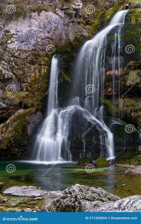 Slap Virje Waterfall In Long Exposure Stock Photo Image Of Range