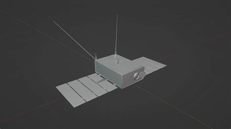 Cube Satellite - 3D Model by BSW2142