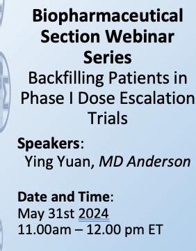 Backfilling Patients In Phase I Dose Escalation Trials Tickets In Not