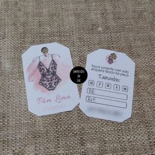 Etiqueta Para Roupa Personalizada Etiqueta Para Lingerie Roupas Acess Rios E Etc Shopee Brasil