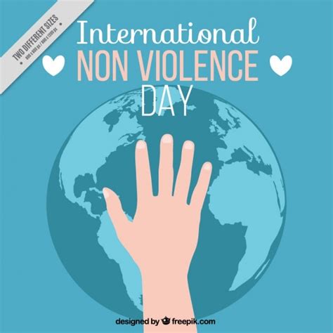 Free Vector | Background of international non violence day