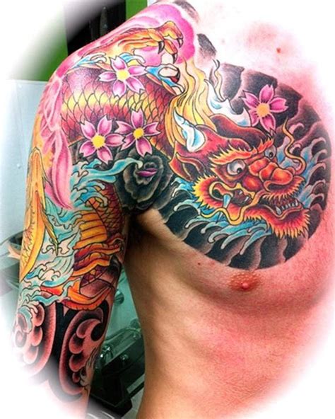 77 Wonderful Dragon Shoulder Tattoos Shoulder Tattoos