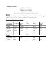 OCHEM 2 EXP 3 Docx Lab Report Experiment 3 Brooke Prichard Lab