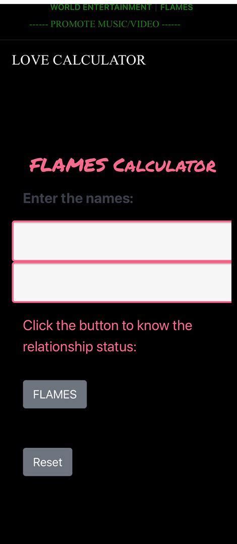 Flames Presloaded Love Calculator Apk Pour Android Télécharger