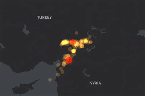 Mapping The 100 Aftershocks From The Turkey Syria Earthquake Wisconsin Muslim Journal