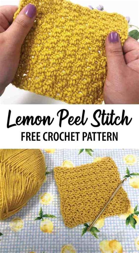 How To Crochet The Lemon Peel Stitch Free Tutorial Artofit