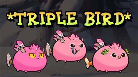 Triple Bird Axie Origin Axie Infinity Gameplay Youtube