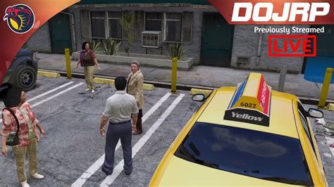 GTA 5 RolePlay DOJRP Civilian LIVE A Bad Day To Be A Taxi Driver