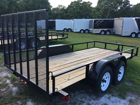 2018 Triple Crown 6x14 Tandem Axle Open Utility Trailer Southern Wholesale Trailers Flatbed