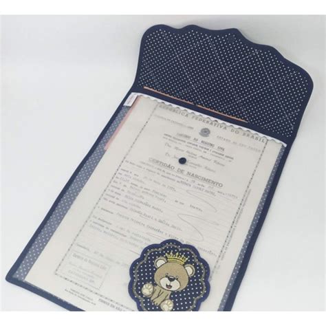 Capa Para Certid O De Nascimento Shopee Brasil