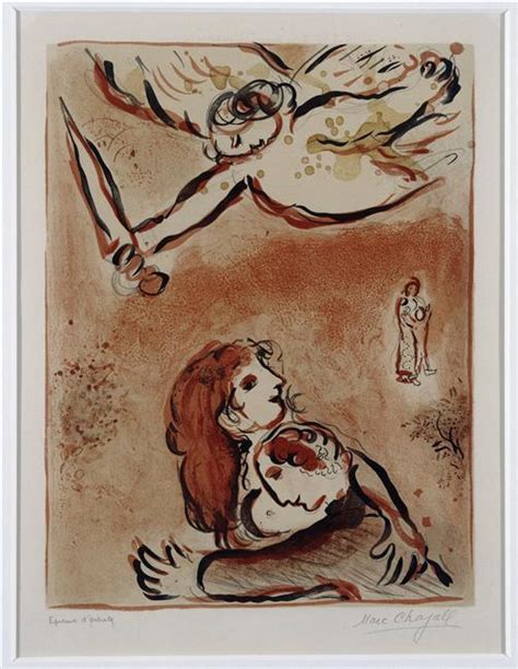 Gravura De Qualidade De Museu O Rosto De Israel 1960 Por Marc Chagall