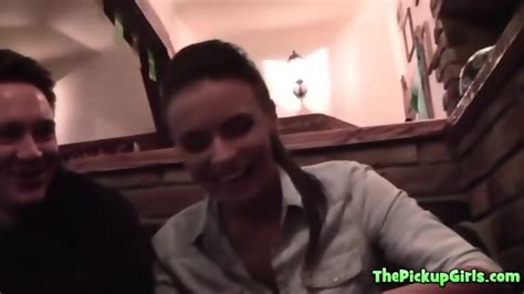 Two Guys Pick Up Cute Brunette