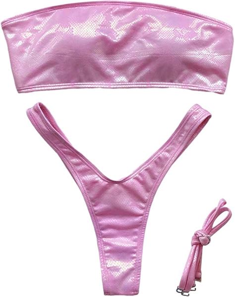 Ydingzui Conjunto De Bikini De Piezas Para Mujer Sexy Y Brillante