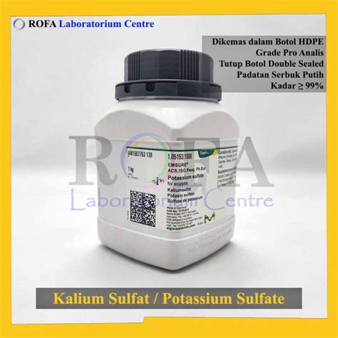 Jual Kalium Sulfat Potassium Sulfate K So Pro Analis Merck Gram