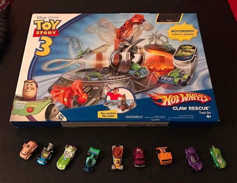 Toy Story Hot Wheels New Claw Rescue Track Play Full Set Loose