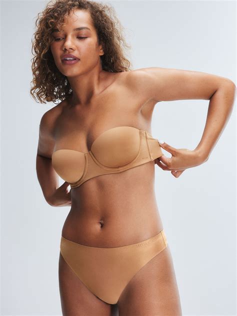 New Microfiber Strapless Bra In Nude Savage X Fenty