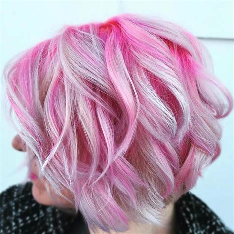 40 Pink Hairstyles As The Inspiration To Try Pink Hair Pink Short Hair Pink Blonde Hair Hot