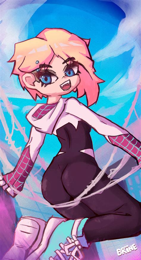 Spider Verse Gwen by Brineaart on DeviantArt