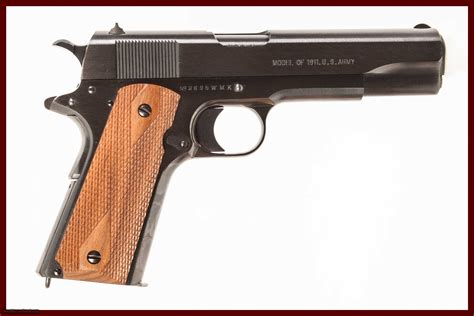 Colt 1911 Us Army Govt Model Re Issue 45 Long Colt Used Gun Inv 215411