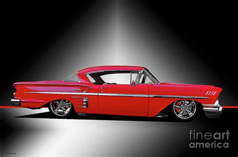 1958 Chevrolet Custom Impala Photograph by Dave Koontz - Pixels