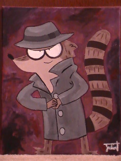 Regular Painting: Rigby by GoldenSketch on DeviantArt