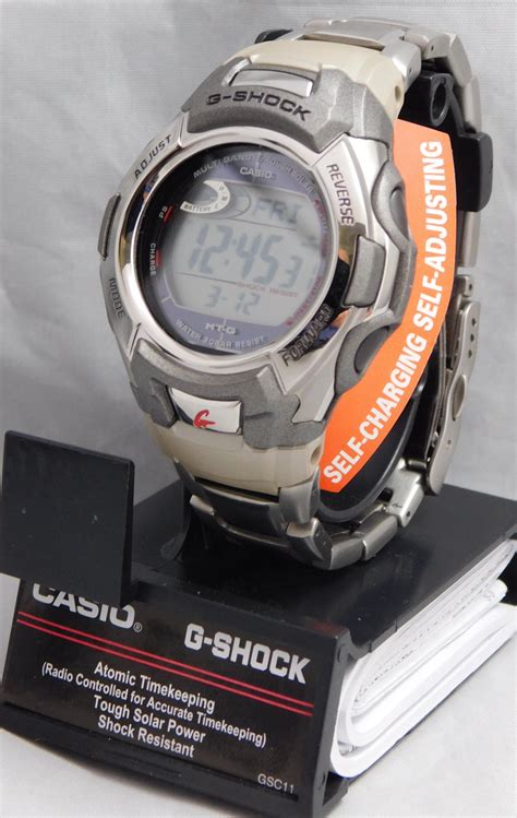 Casio Mtgm900da 8cr G Shock Digital Solar Atomic Silver Ss Mens Watch