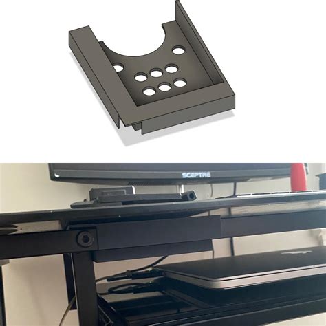 Designed A Hard Drive Holder To Fit Under My Desk Rfunctionalprint