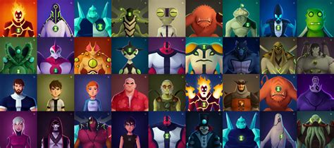 Ben 10 Characters Illustrations on Behance