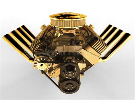 Hot Rod V8 Engine 3D Render Stock Illustration Illustration Of Auto Detail 81336135