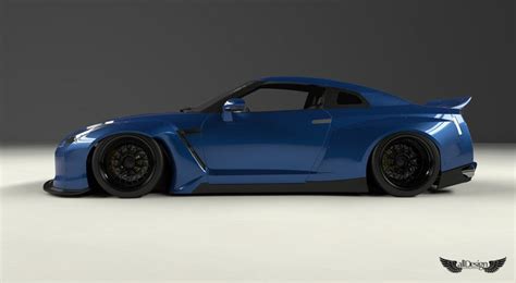 Wide Body Kit Pandem Rocket Bunny Nissan GT R R35 Ver 1