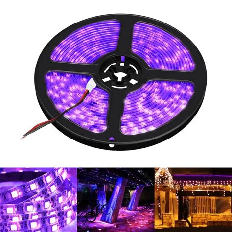 M Uv Flexible Led Strip Light Dc V Led Ultraviolet Waterproof Ip