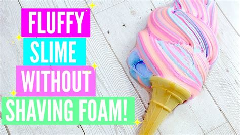 How To Make Slime Fluffy Without Shaving Cream Howto Techno