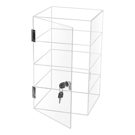 Choowin Shelf Clear Acrylic Display Case With Lock Lockable Display