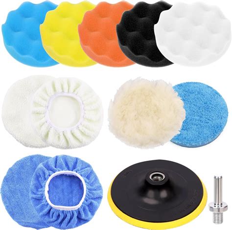 Car Foam Drill Polishing Pad Kit 22 PCS 3 Inch Buffing Pads Amazon