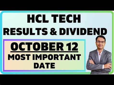 HCL Tech Q2 Results Preview October 12 Results And Dividend HCL