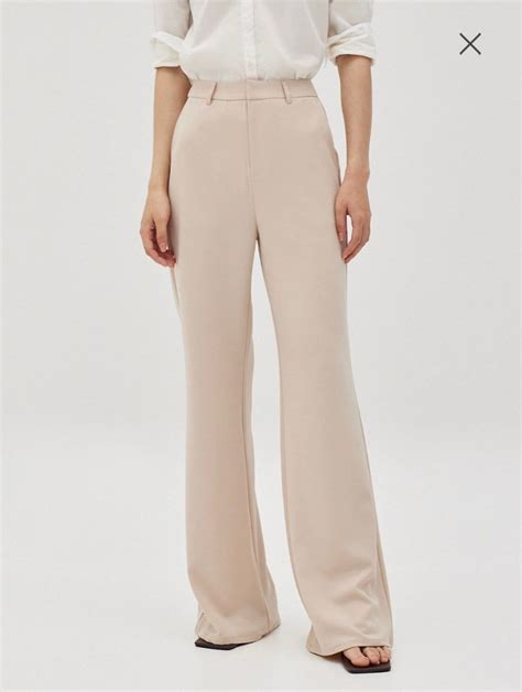 Love Bonito Nude Flare Pants Women S Fashion Bottoms Other Bottoms On Carousell