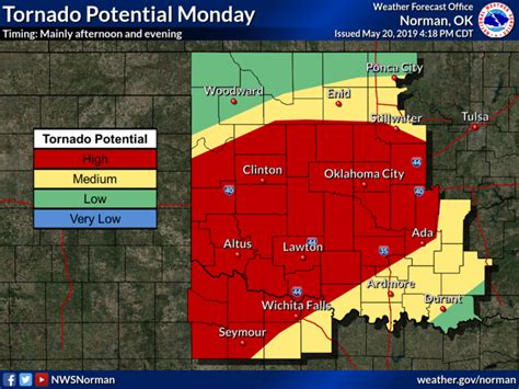 Oklahoma Tornado Map