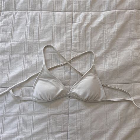 Tillys Women S White Bikini And Tankini Tops Depop