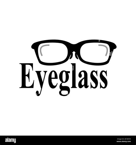 Eyeglass Logo Vector Template Illustration Stock Photo Alamy