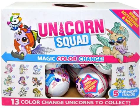 5 Surprise Unicorn Squad Series 7 Fairy Wave 1 Mystery Box 24 Packs Zuru Toys - ToyWiz