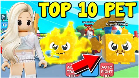 Top 10 Rarest Pets In Punch Simulator Roblox Game Strongest Secret