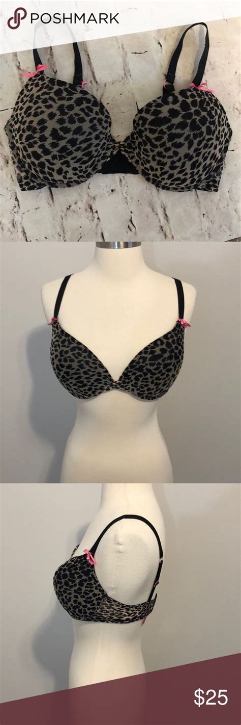 Betsey Johnson Push Up Bra Size Dd Leopard Print Betsey Johnson