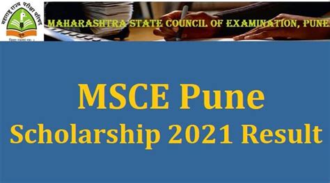 Msce Pune Scholarship 2021 Result Out