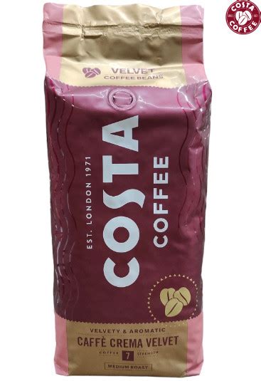 Costa Coffee Caffé Crema Velvet szemes kávé 1 kg Prémium o