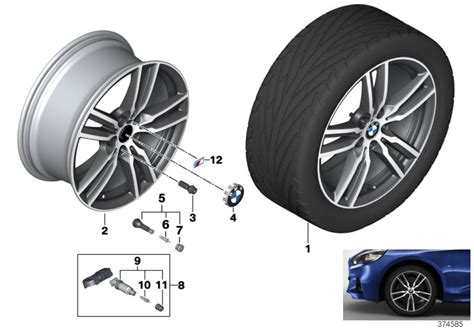 Jante En Alliage L Ger Ferricgrey D Origine Bmw Jx Et