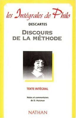 Discours De La M Thode Descartes Ren Tr S Bon Tat Ebay